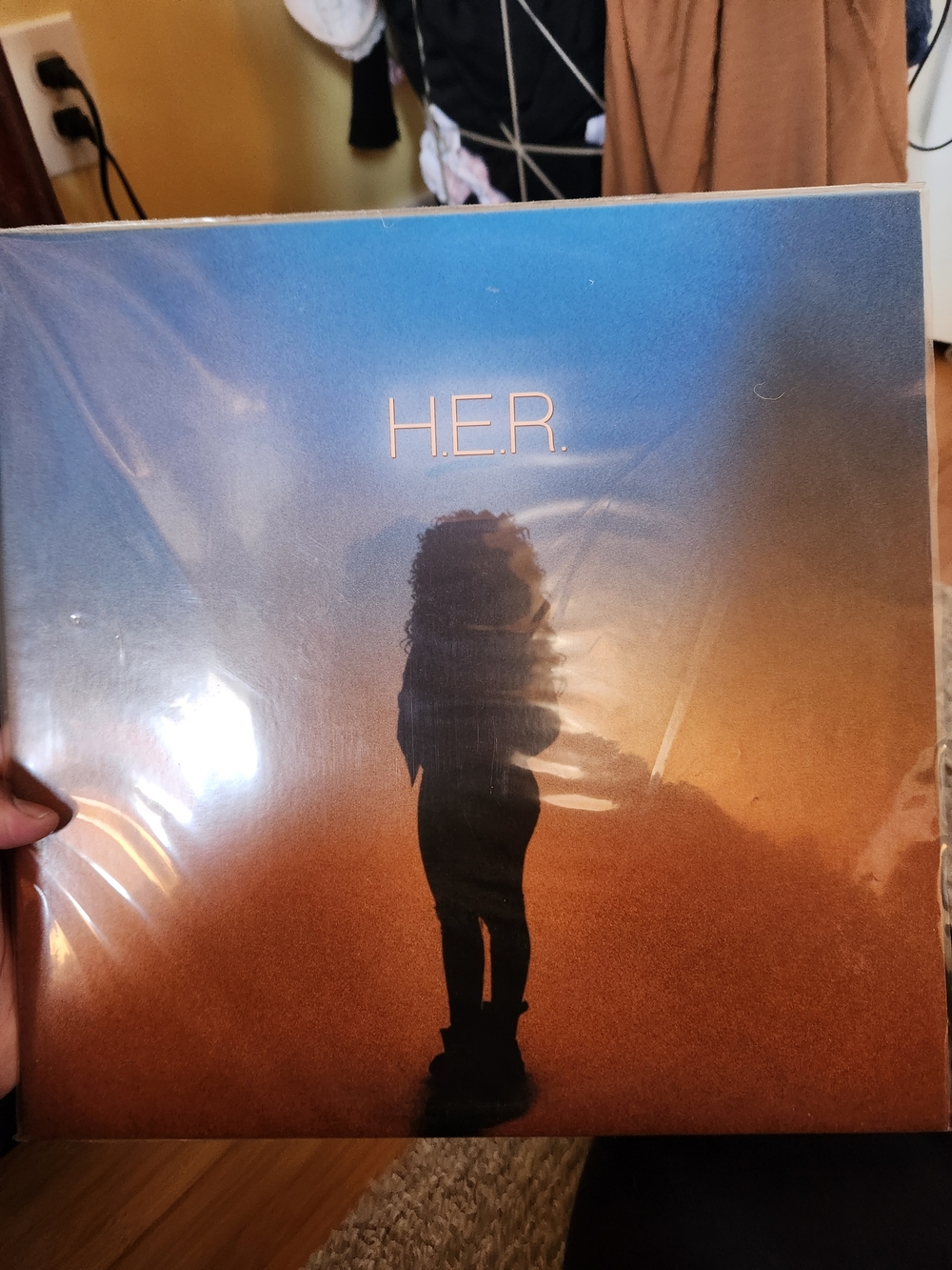 H.E.R. Vinyl Record — Blue and Orange Gradient Cover